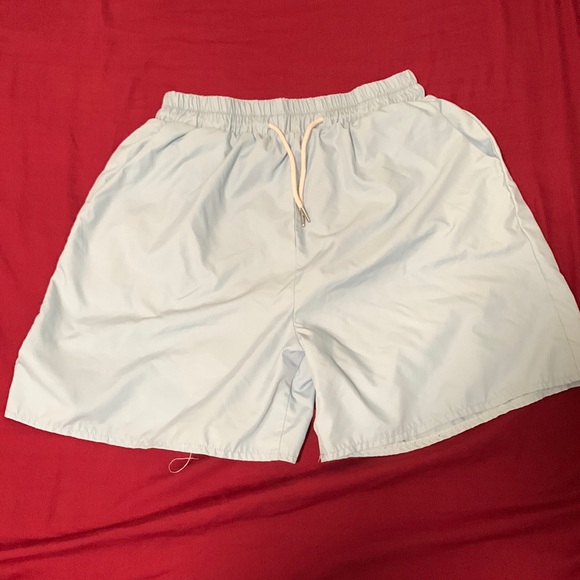 ROMWE Shorts Baby Blue Basketball Shorts Poshmark
